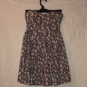 Floral Strapless Dress